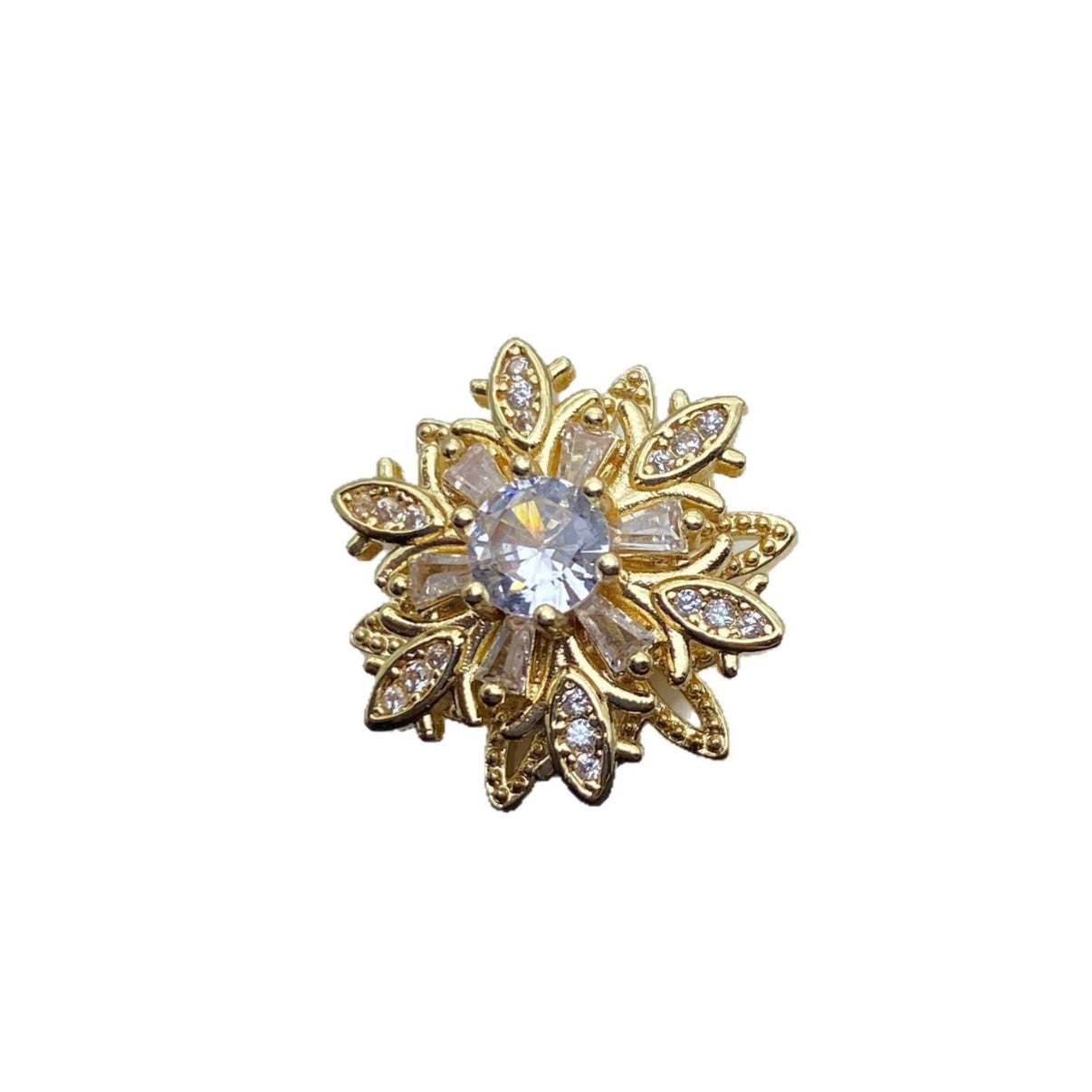 Double-layer large snowflake spacer beads