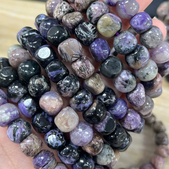 Charoite Jewelry for Sale | High Quality Natural Charoite Beads – Freya Jewelry