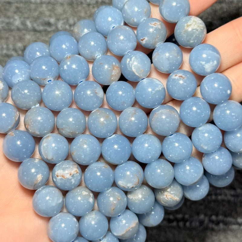 Freya Jewelry Blue Angelite Beads crystal beads for DIY jewelry image 1