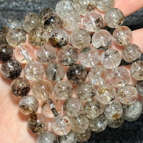 Freya Jewelry Herkimer Diamond Phantom Clear Quartz Bracelet natural stone beaded bracelet image 1
