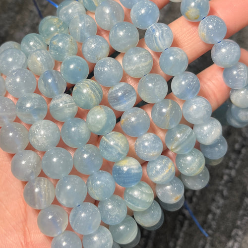 Freya Jewelry Blue Calcite Beads crystal beads for DIY jewelry image 1