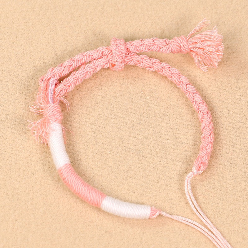 Freya Jewelry Cotton String Bracelet Semi Finished natural stone beaded bracelet image 1