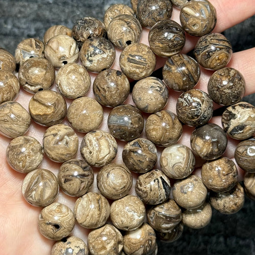 Lattice Lace Agate 12mm bracelet