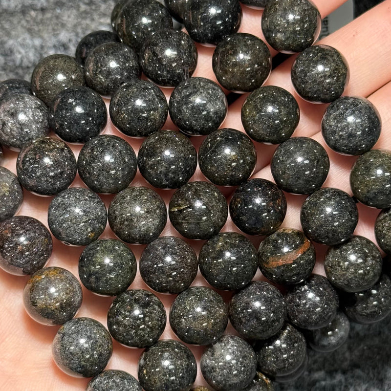 Freya Jewelry Black Sand Phantom Quartz Bracelet natural stone beaded bracelet image 1
