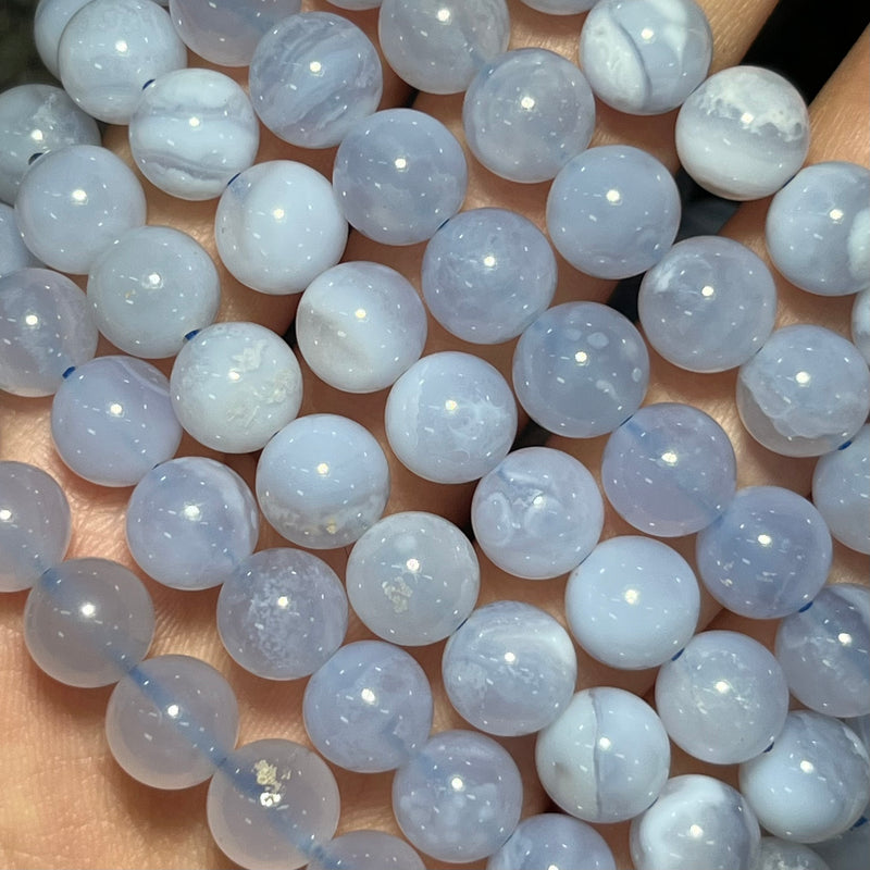Freya Jewelry Blue Lace Agate Beads crystal beads for DIY jewelry image 1