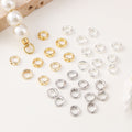 Freya Jewelry DIY Jumper Ring Accessories Wholesale 18K Copper-plated Gold Color Retention Bracelet Necklace natural stone beaded bracelet image 2