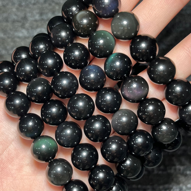 Freya Jewelry Rainbow Obsidian Beads crystal beads for DIY jewelry image 1