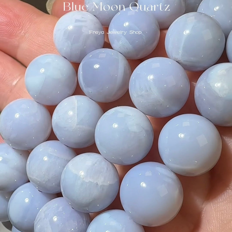 Freya Jewelry Blue Moon Quartz Bracelet natural stone beaded bracelet image 1