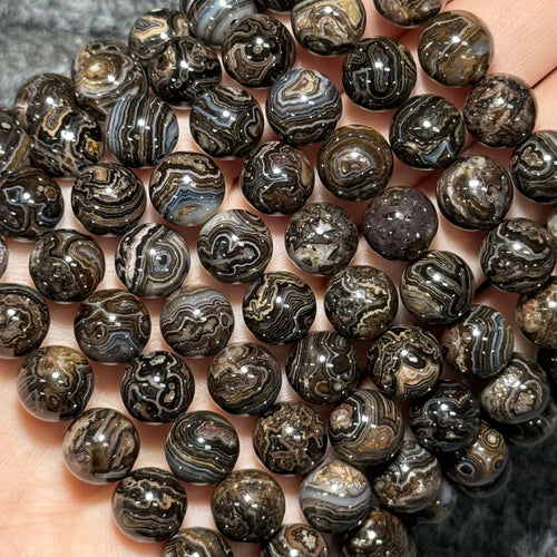 Freya Jewelry Crazy Lace Agate Bead Bracelet natural stone beaded bracelet image 1