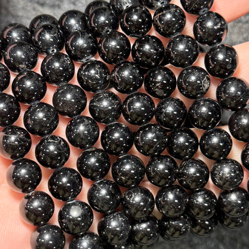 Freya Jewelry Black Tourmaline Beads crystal beads for DIY jewelry image 1