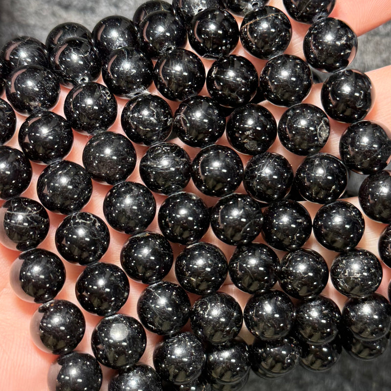 Freya Jewelry Black Tourmaline Beads crystal beads for DIY jewelry image 1