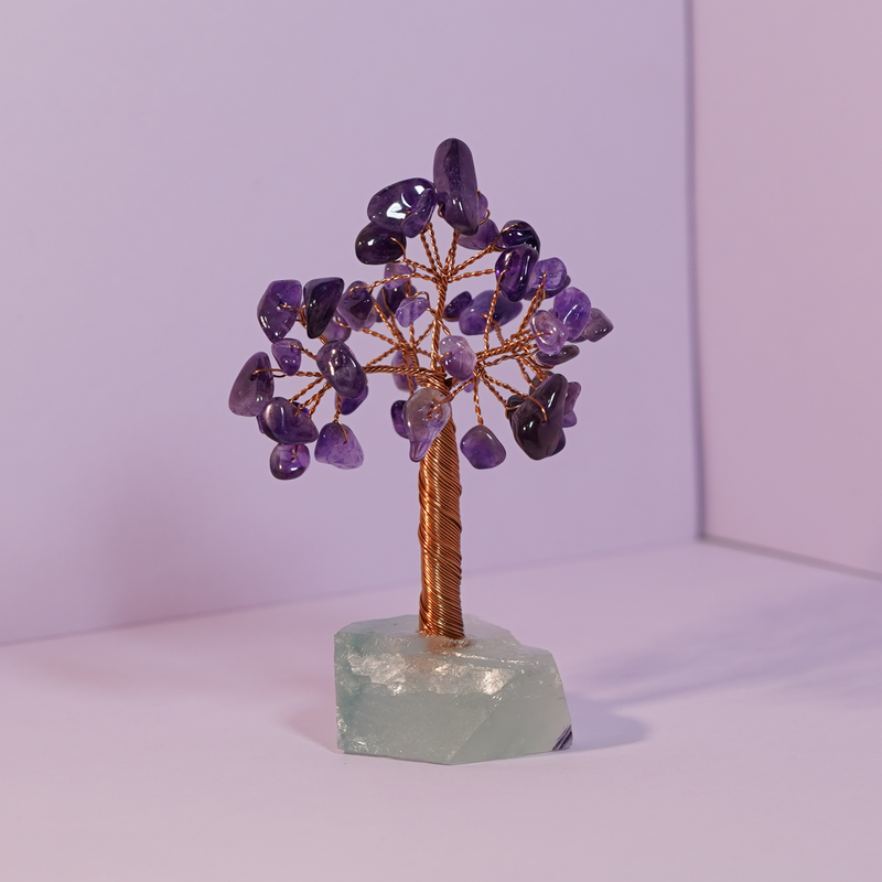 Freya Jewelry Crystal Tree Hand-made Natural Crystal Base crystal tree display image 1
